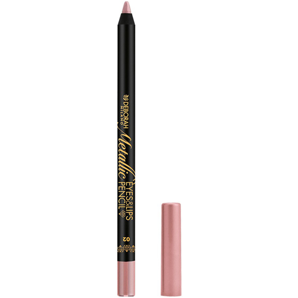 Олівець для очей Deborah Metallic Eyes&Lips Pencil 02 - Metallic Rose (8009518320824) - зображення 1