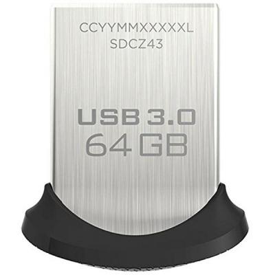 USB флеш накопичувач SanDisk 64GB Cruzer Fit Ultra USB 3.0 (SDCZ43-064G-G46) - зображення 1
