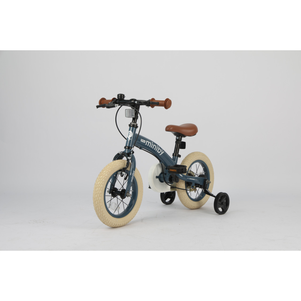 Дитячий велосипед QPlay Miniby 3 в1, біговел 12", Grey-Blue (CB02MiniBy12Grey-Blue) - зображення 3