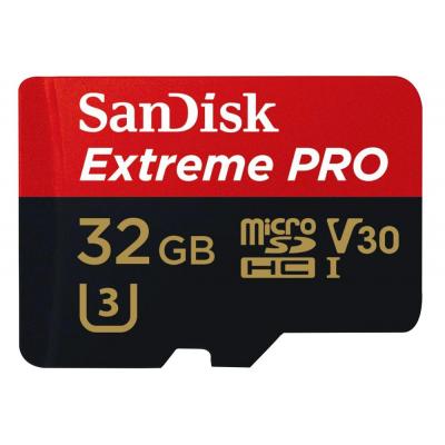Карта пам'яті SanDisk 32GB microSD class 10 V30 A1 UHS-I U3 4K Extreme Pro (SDSQXCG-032G-GN6MA) - зображення 2
