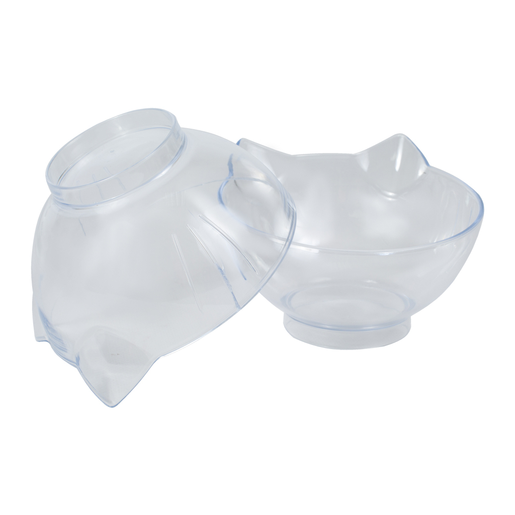 Посуд для котів Me&Pet Миски з підставкою прозорі (NMP060) - изображение 5