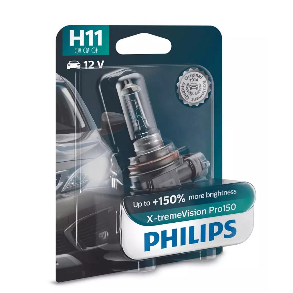 Автолампа Philips H11 X-treme VISION PRO +150%, 3700K, 1шт/блістер (12362XVPB1) - зображення 3