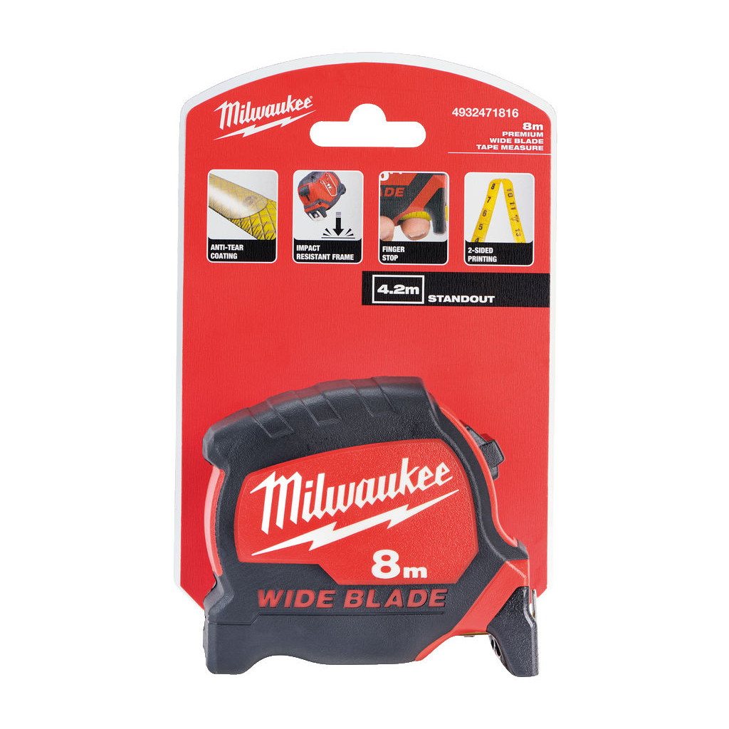 Рулетка Milwaukee WIDE BLADE, 8м 33мм (4932471816) - изображение 4