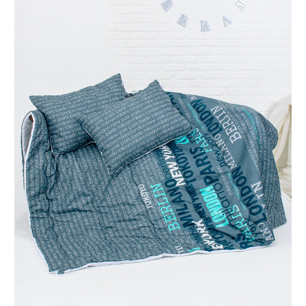 Ковдра MirSon Набір Tencel Зима №3699 Print Line Mabel + 2 подушки середні 172х205+2х50х70 (2200004848358) - зображення 3