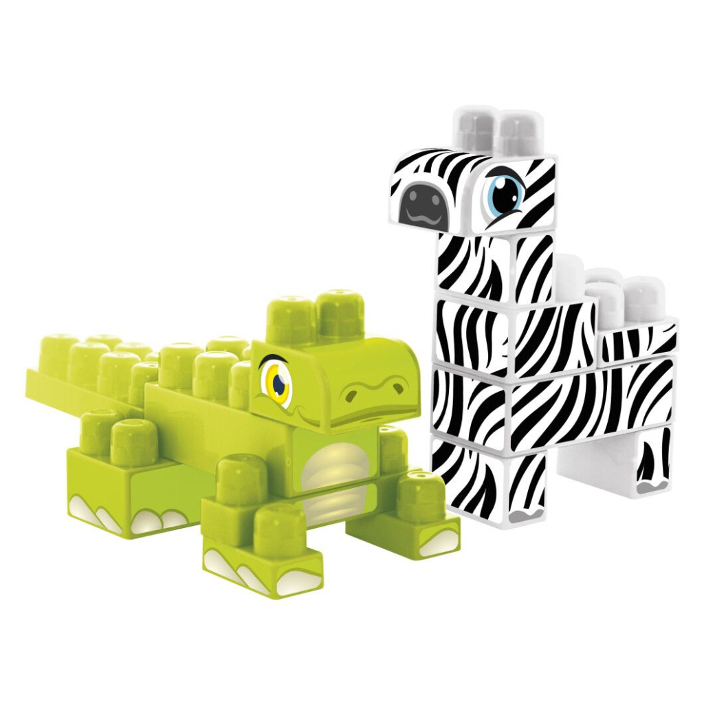 Конструктор Wader Baby Blocks Сафарі - крокодил & зебра (41501) - зображення 2