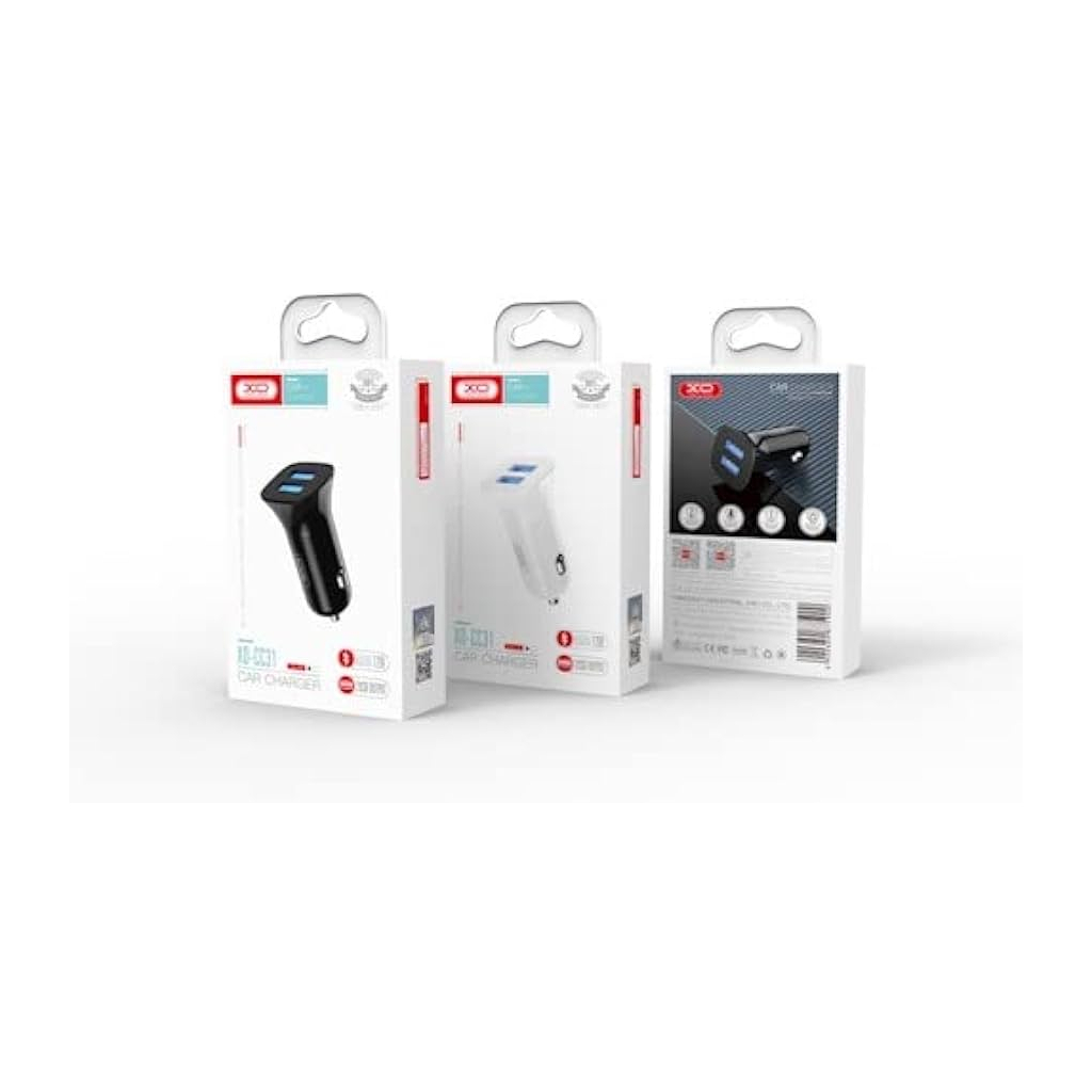 Зарядний пристрій XO CC31 2.4A/2 USB Black (XO-СC31-BK) - зображення 2