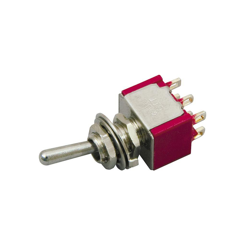 Перемикач для гітари DiMarzio DPDT Mini Switch - 3 Position (ON/OFF/ON) (EP1107) - зображення 3