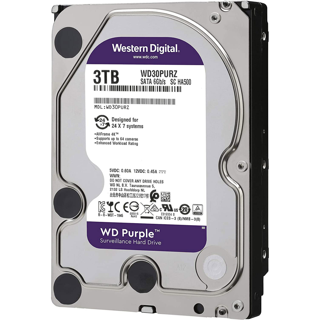 Жорсткий диск 3.5" 3TB WD (WD33PURZ) - зображення 2