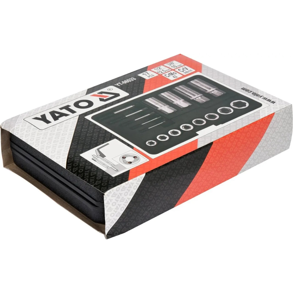 Екстрактор Yato YT-06033 набір 17шт (YT-06033) - изображение 4