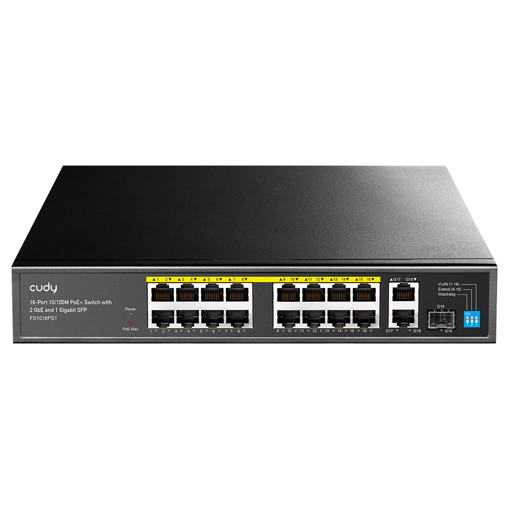 Комутатор мережевий Cudy FS1018PS1 - зображення 1