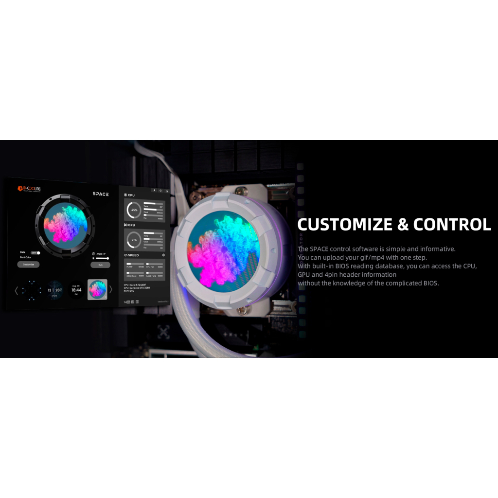 Система рідинного охолодження ID-Cooling SL240 XE White - изображение 10