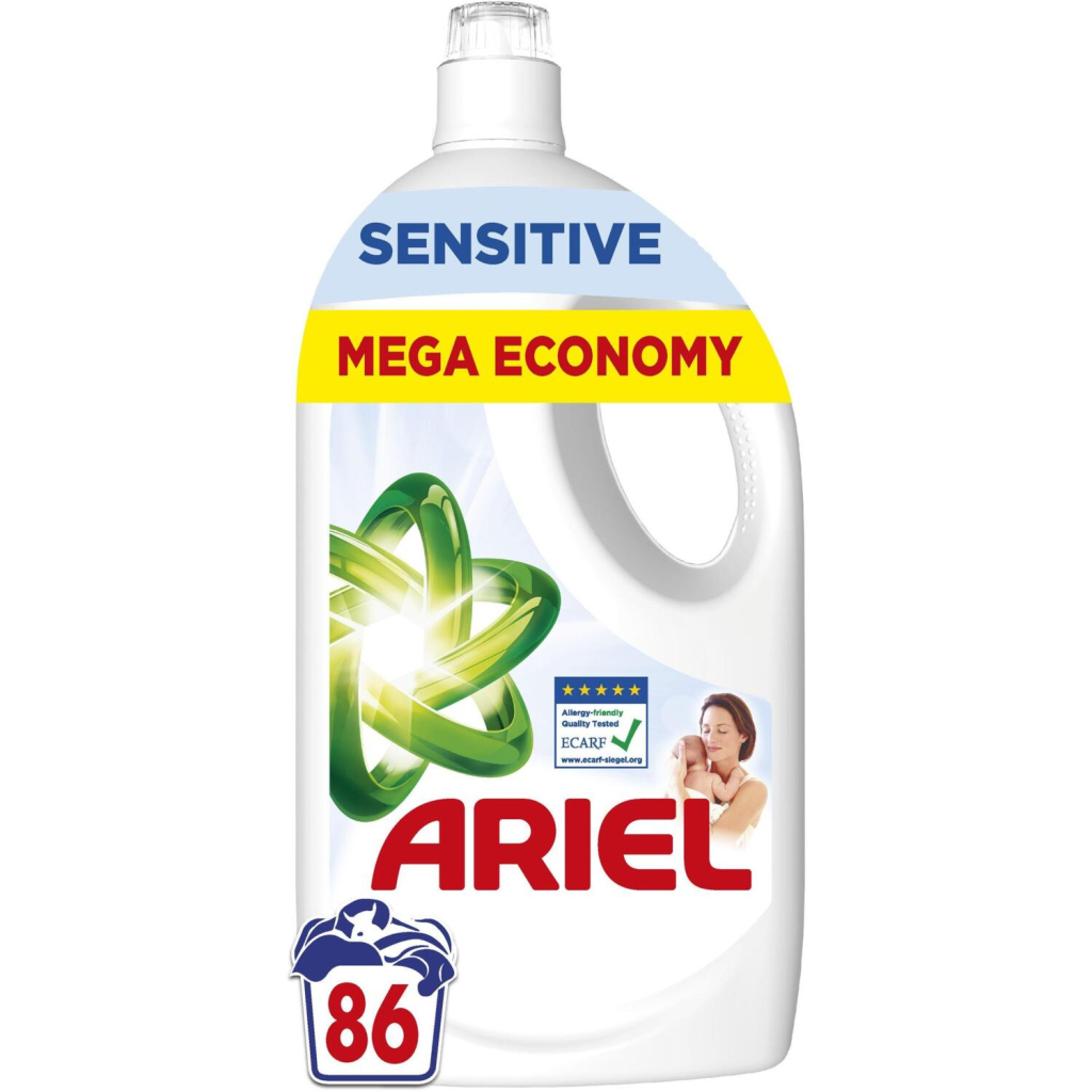 Гель для прання Ariel Для чутливої шкіри 3.87 л (8700216691444) - изображение 1