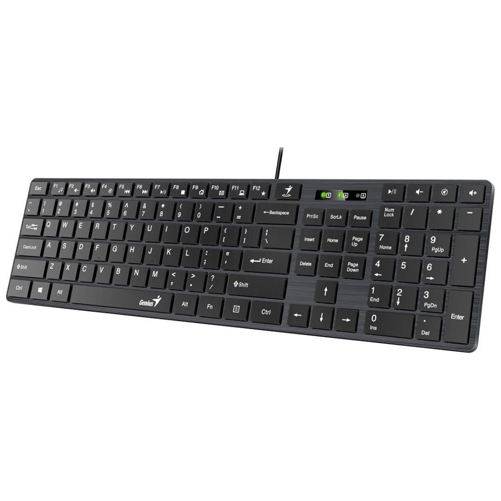 Клавіатура Genius SlimStar 126 USB Black Ukr (31310017407) - зображення 2