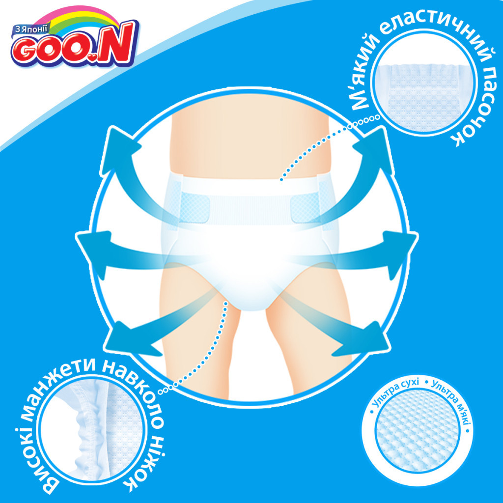 Підгузки GOO.N Big XL 12-20 кг унісекс 42 шт. (843132) - зображення 8