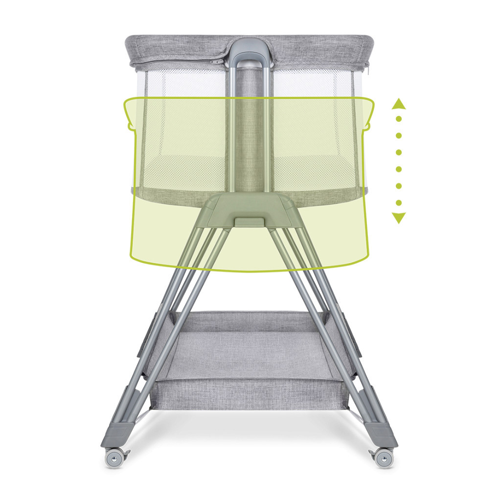 Ліжечко Lionelo приставне Luna Grey Concrete (LO-LUNA GREY CONCRETE) - зображення 8