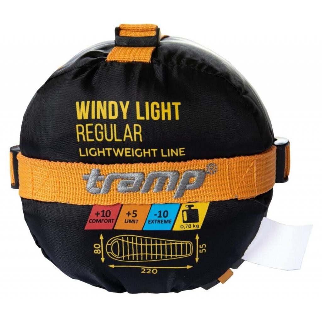 Спальний мішок Tramp Windy Light Orange/Grey Left (UTRS-055-L) - зображення 10
