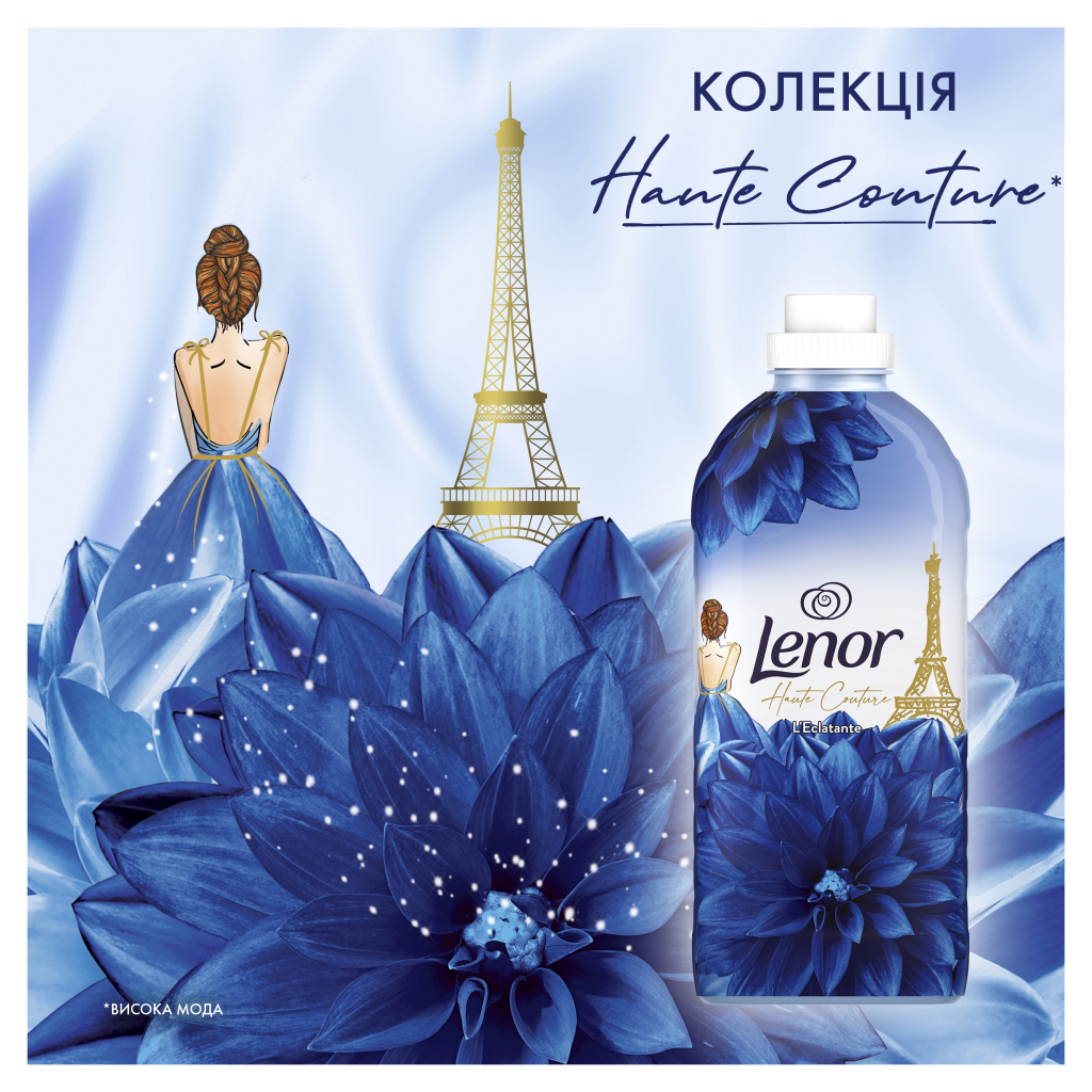 Кондиціонер для білизни Lenor Висока мода Осяйний 1200 мл (8700216162531) - изображение 3