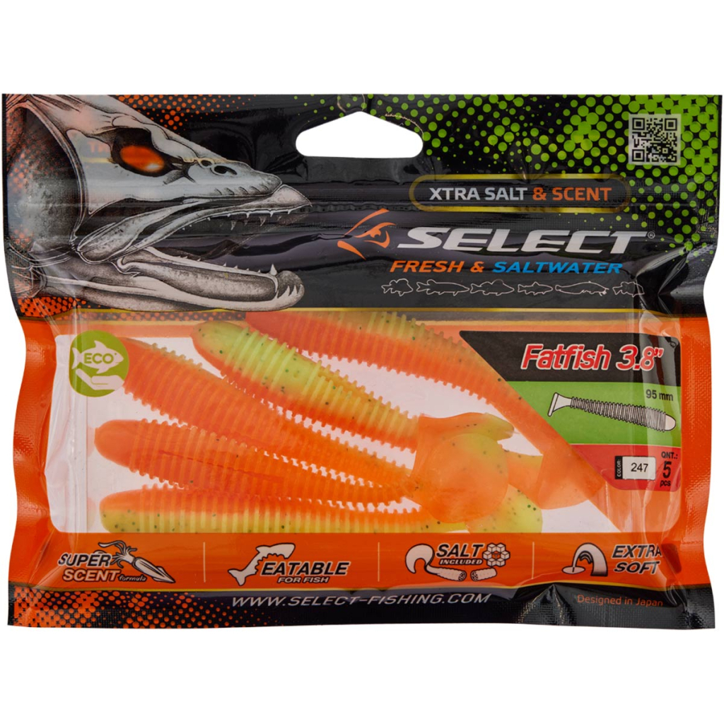 Силікон рибальський Select FatFish 3.8" 247 (5 шт/уп) (1870.72.08) - зображення 2
