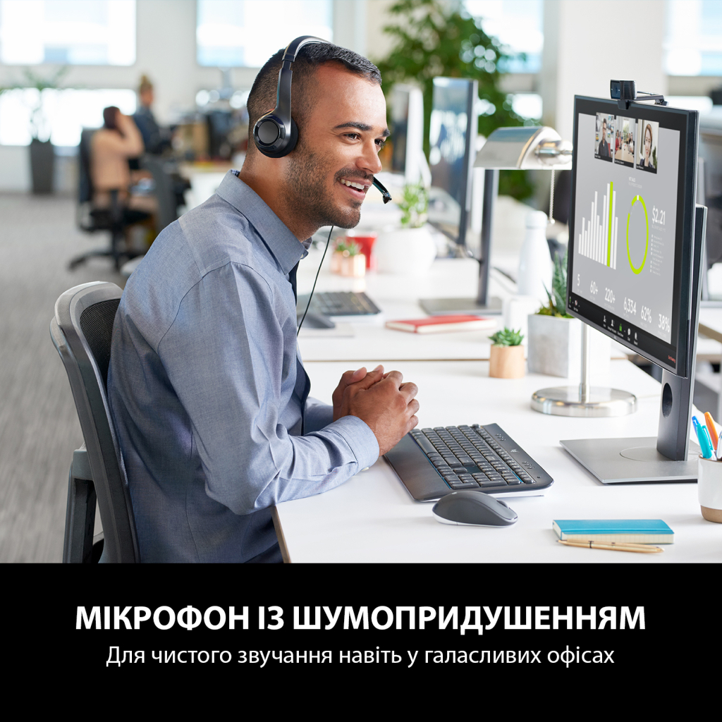 Навушники Logitech H390 (981-000406) - зображення 2