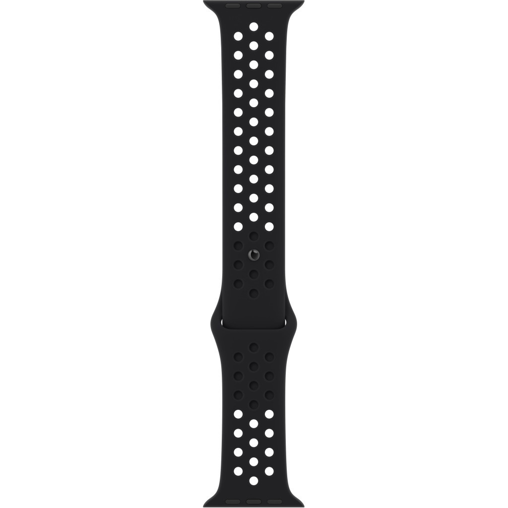 Ремінець до смарт-годинника Apple 45mm Nike Sport Band Black/Black (MPH43ZM/A) - зображення 2