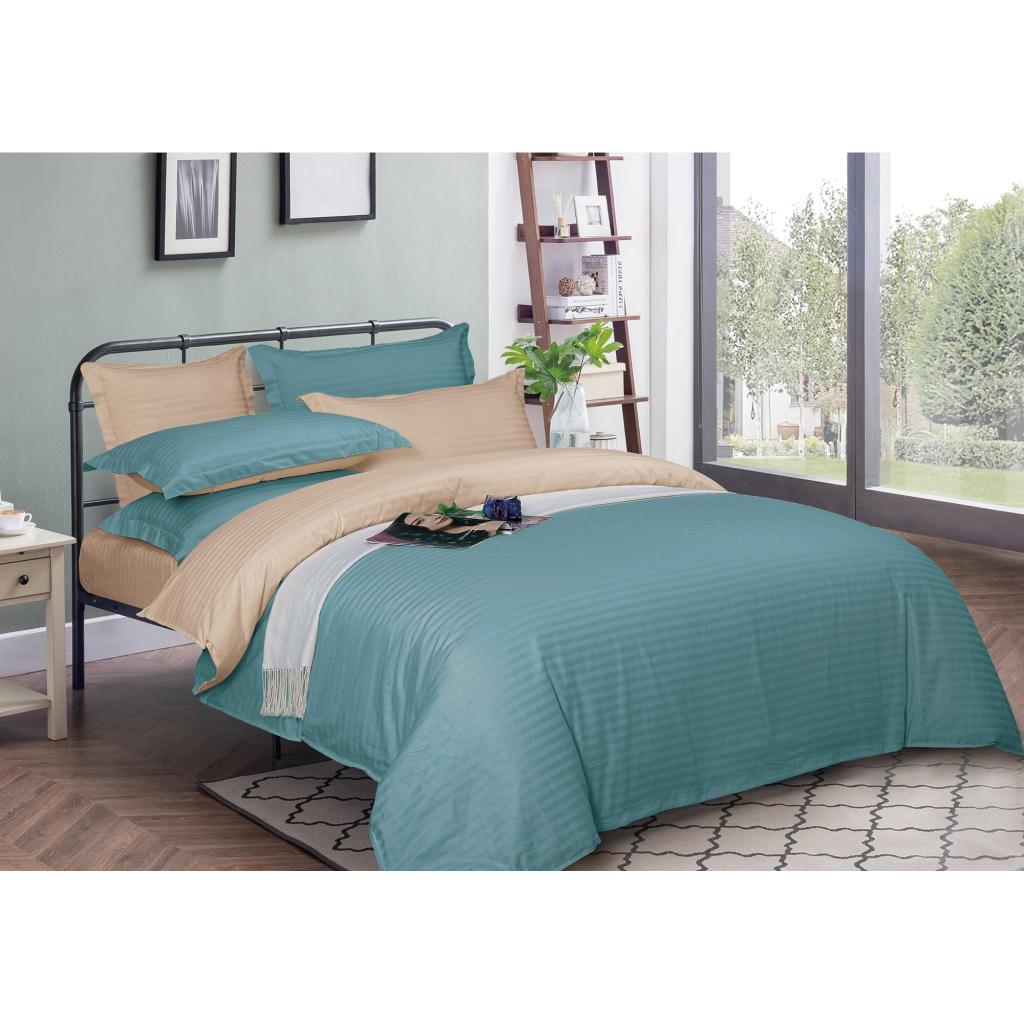 Підковдра MirSon Satin Stripe 30-0015 + 30-0004 Gavenia 220х240 см (2200005261057) - зображення 1