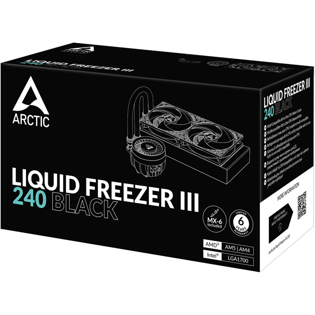 Система рідинного охолодження Arctic Liquid Freezer III - 240 Black (ACFRE00134A) - зображення 6