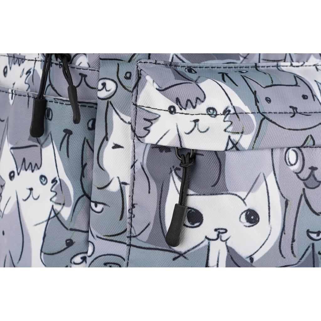 Рюкзак для ноутбука 2E 13" TeensPack Cats, grey (2E-BPT6114GC) - зображення 7
