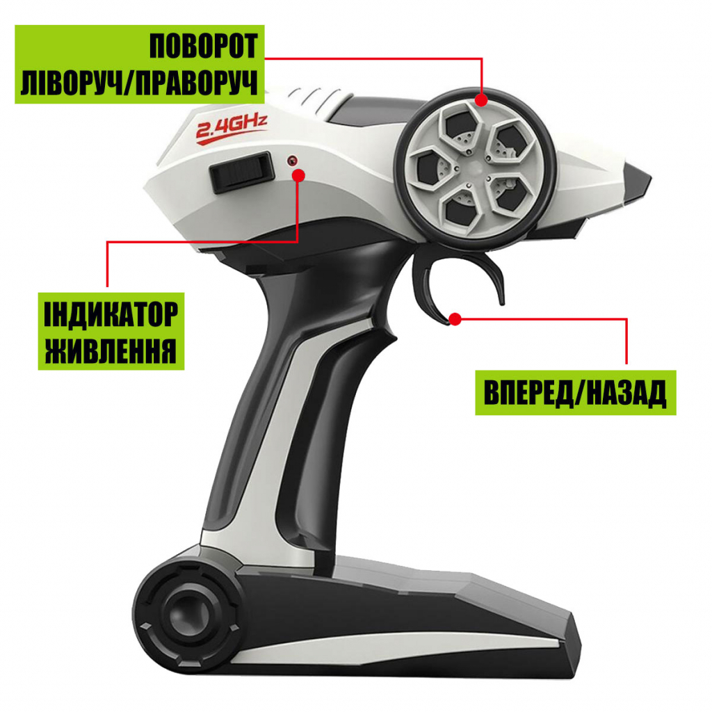 Радіокерована іграшка Sulong Toys Off-road Crawler – Tiger, матовий сірий (SL-111RHMGR) - зображення 3