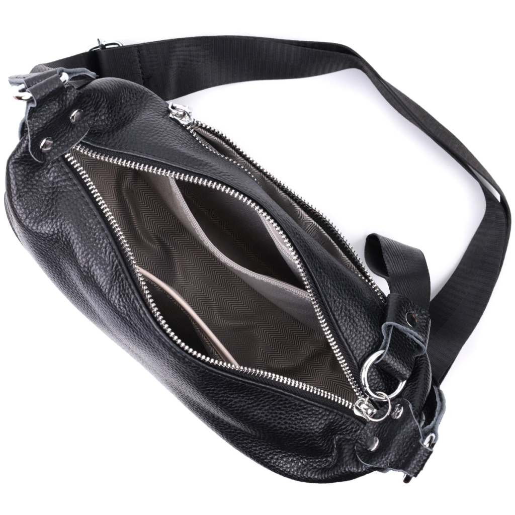 Сумка Vintage З натуральної шкіри Чорна (22615) - зображення 10