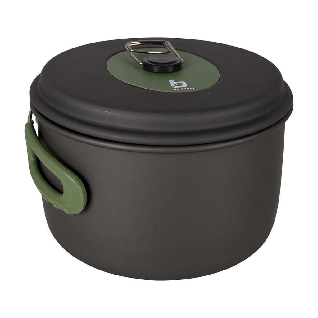 Набір туристичного посуду Bo-Camp Explorer 3 Pieces Hard Anodized Grey/Green (2200239) - изображение 4