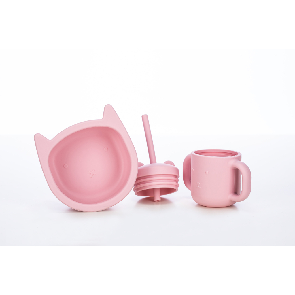 Тарілка дитяча FreeON Kitty, силіконова pink (46330) - зображення 3