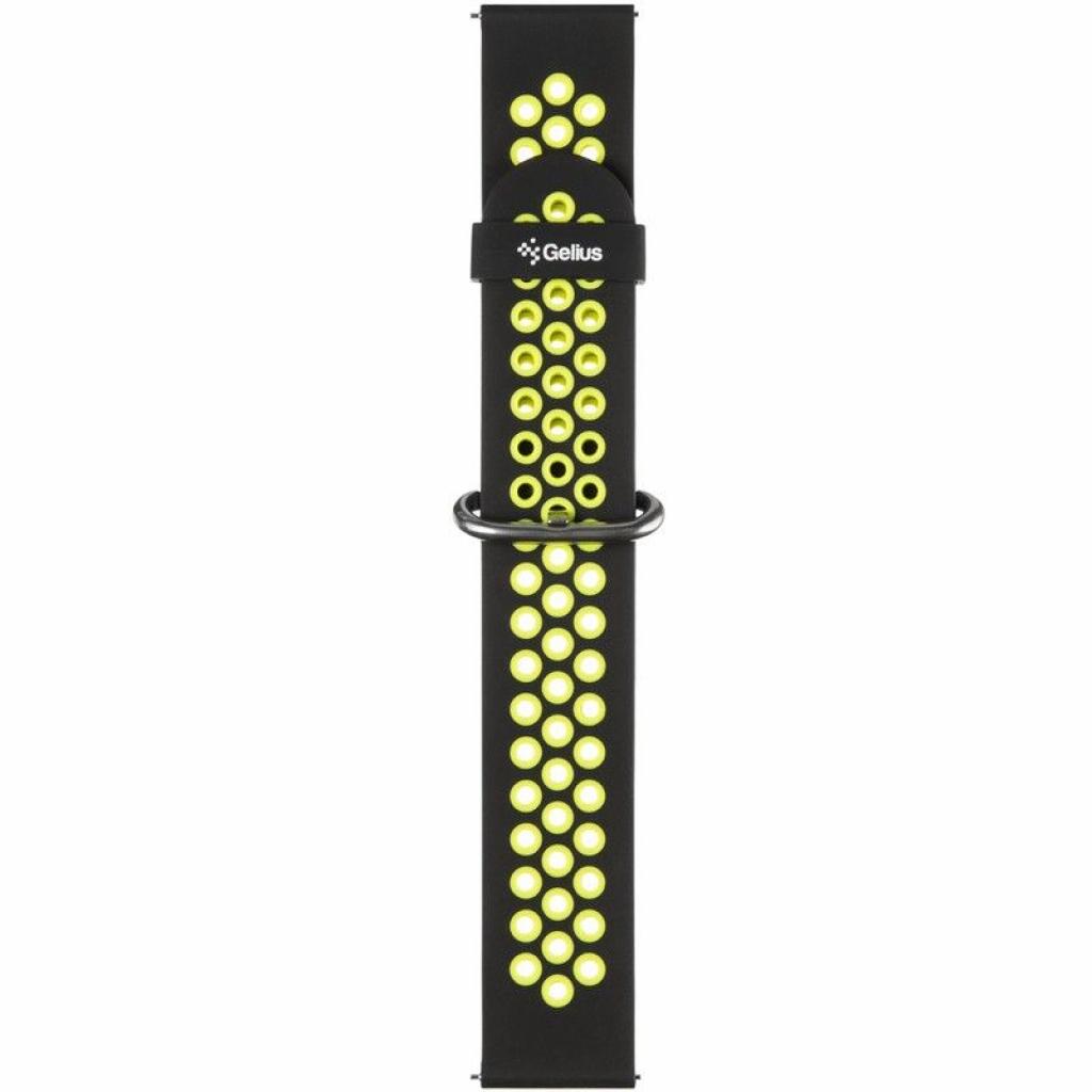 Ремінець до смарт-годинника Gelius Pro for Smart Watch Gelius Pro GP-SW001 (NEO) Black/Green (00000075277) - зображення 3