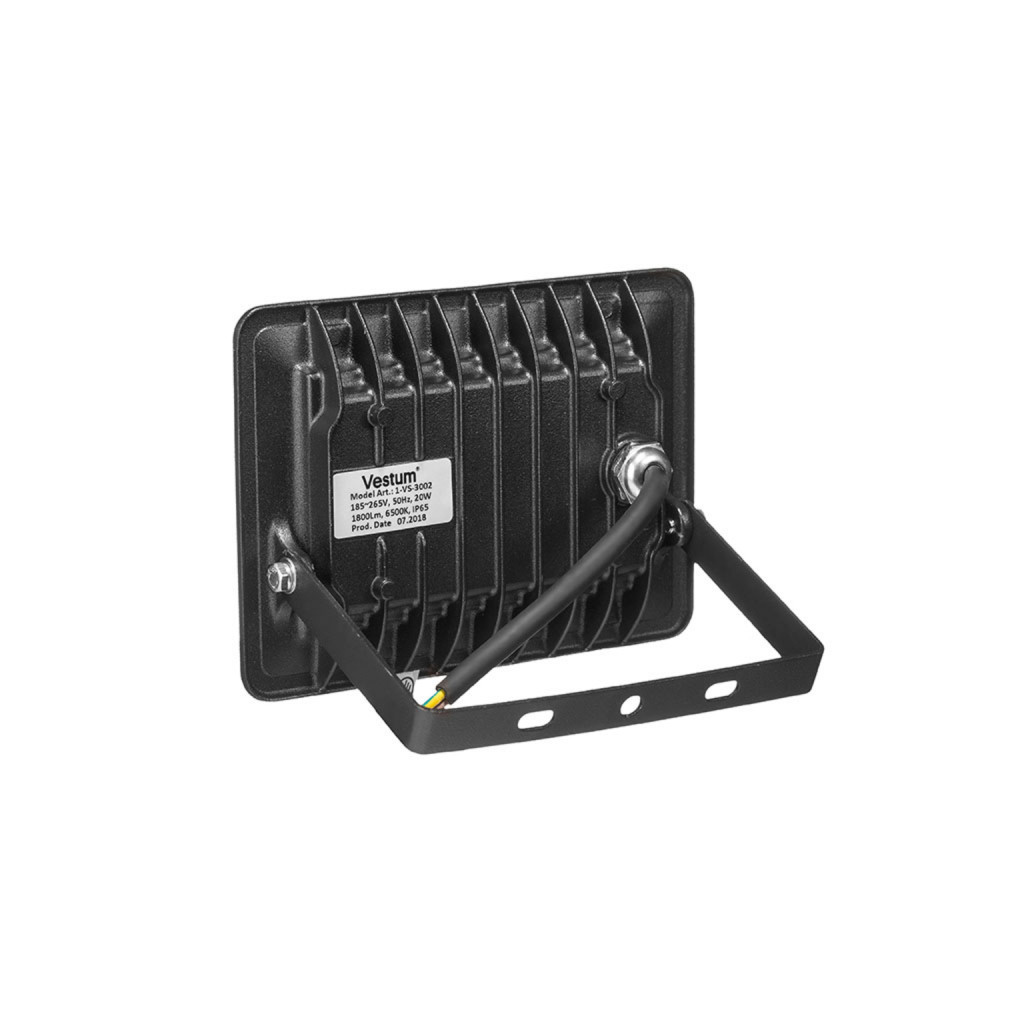 Прожектор Vestum LED 20W 1800Лм 6500K 185-265V IP65 (1-VS-3002) - зображення 3