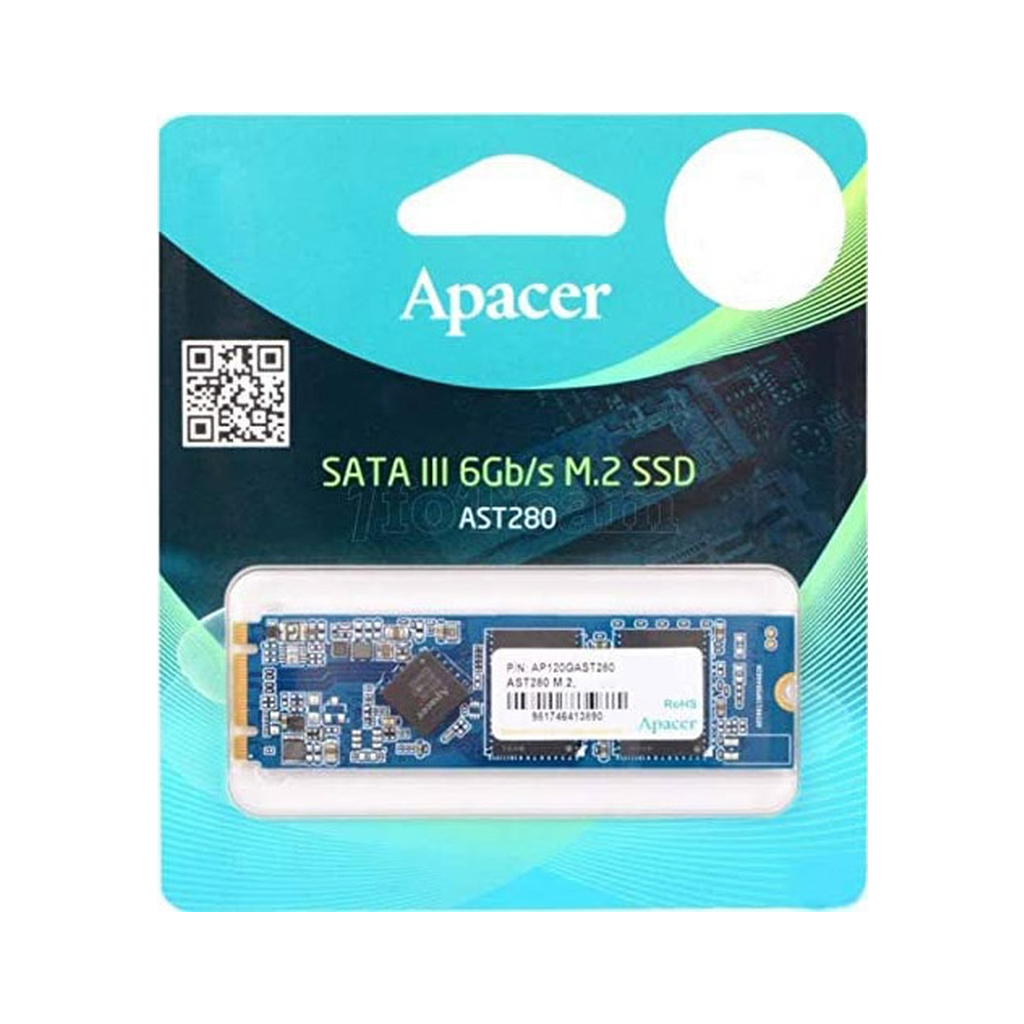 Накопичувач SSD M.2 2280 128GB Apacer (AP128GAST280X-1) - зображення 2