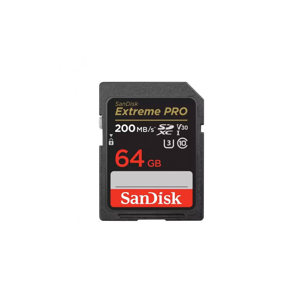 Карта пам'яті SanDisk 64GB SD class 10 UHS-I U3 V30 Extreme PRO (SDSDXXU-064G-GN4IN) - зображення 1