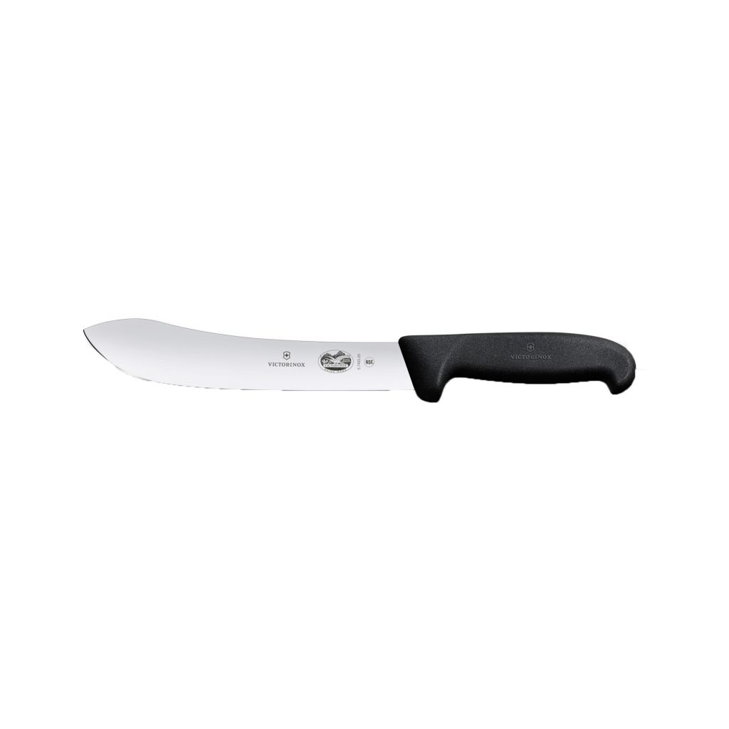 Кухонний ніж Victorinox Fibrox Butcher 20 см Black (5.7403.20) - зображення 1