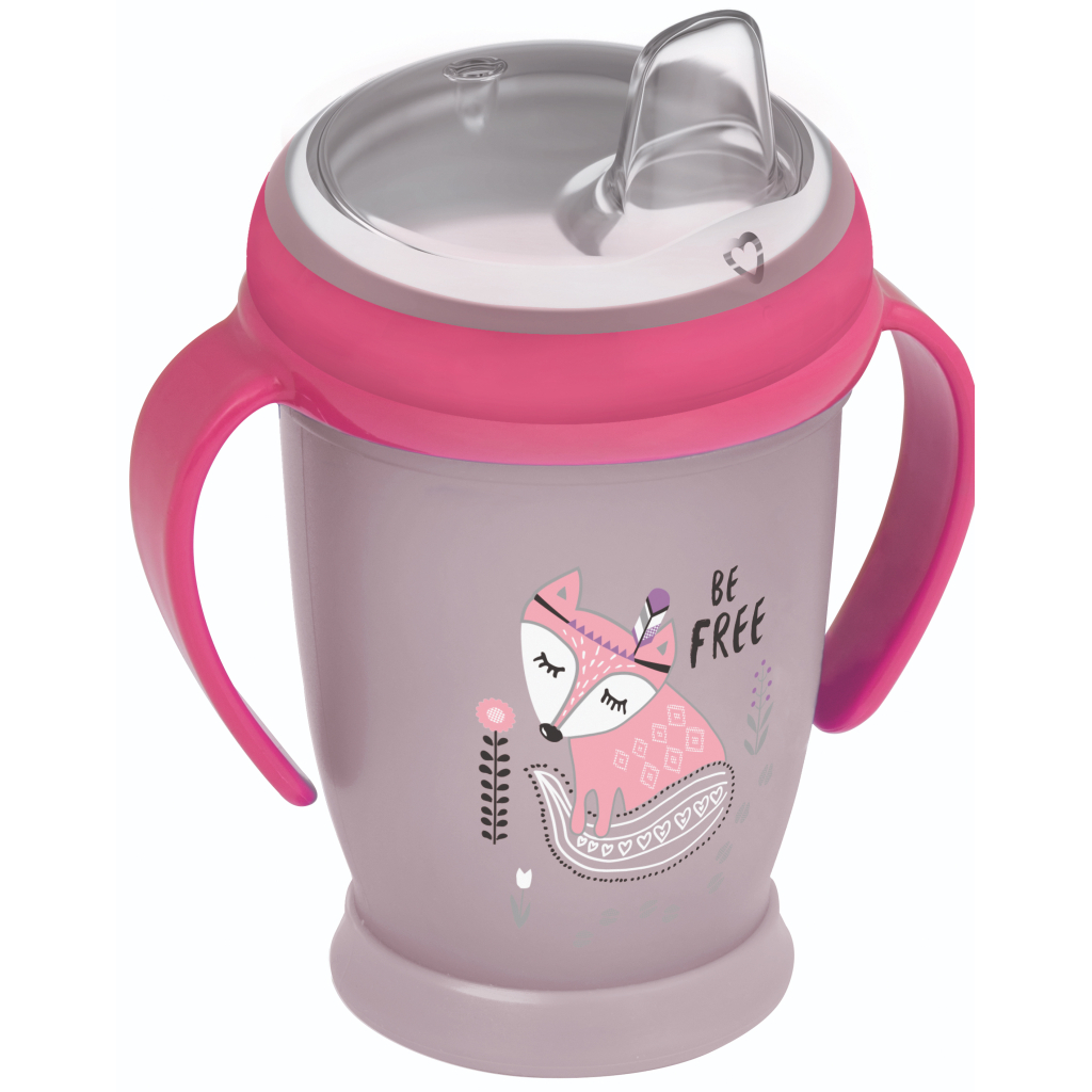 Поїльник-непроливайка Lovi Indian Summer Junior 250 мл Рожевий (35/346girl) - зображення 1