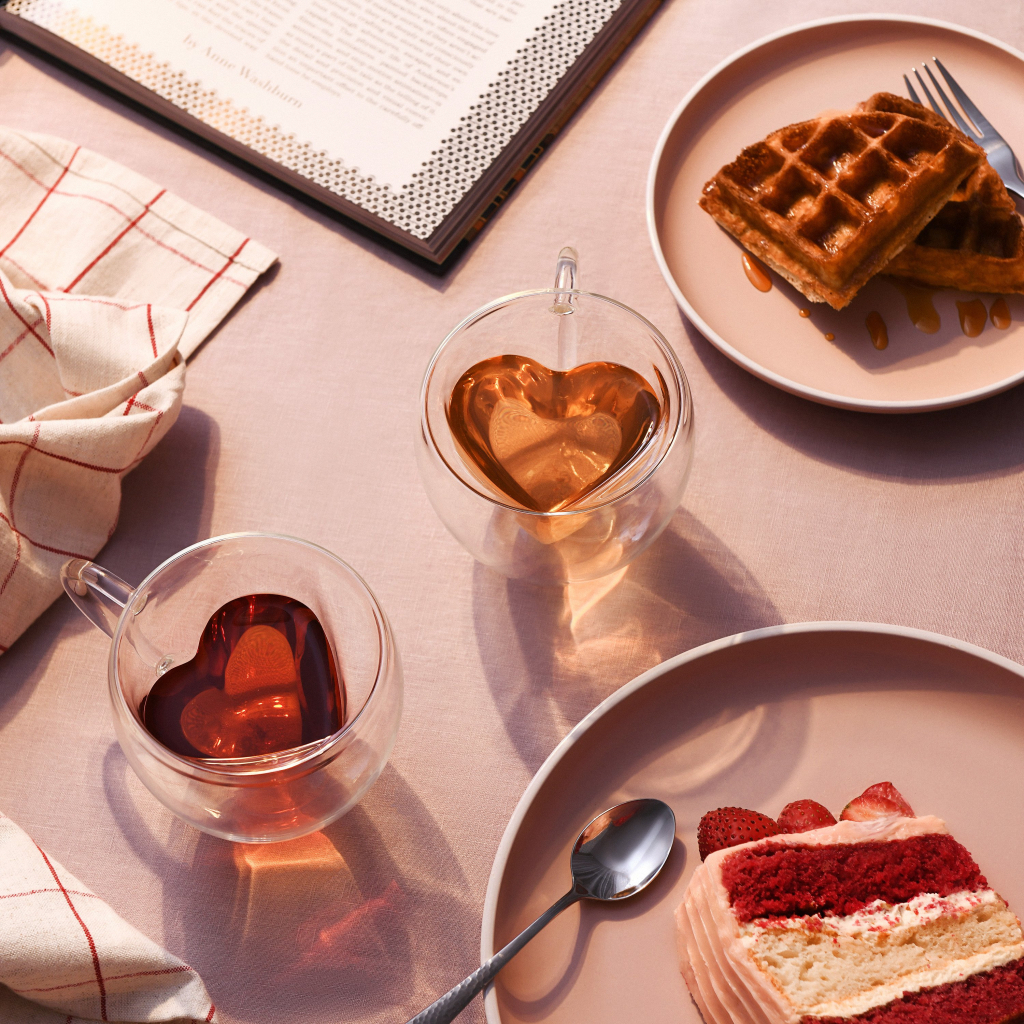 Набір чашок Ardesto 300 мл H 9,5 см 2 шт (AR2630GHL) - зображення 2