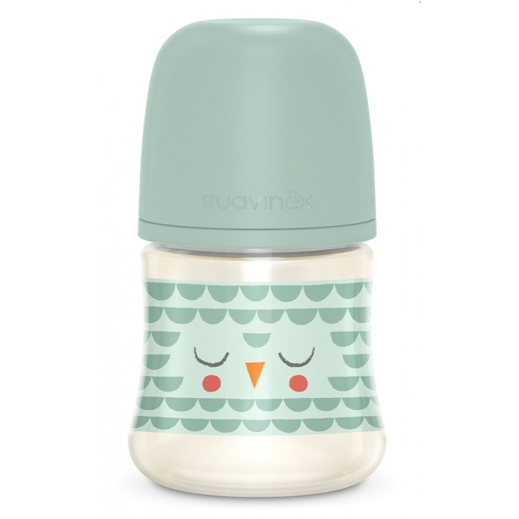 Пляшечка для годування Suavinex Bonhomia, повільний потік, 150 мл зелена (307832) - зображення 1
