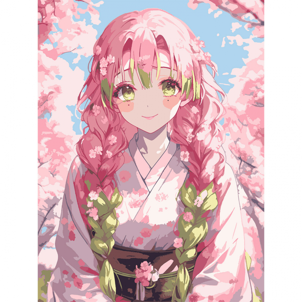 Картина по номерам Santi Demon Slayer Mitsuri Kanroji 30*40 см (955042) - изображение 1