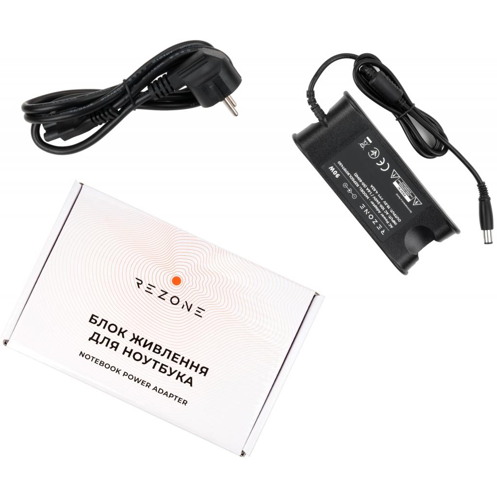 Блок живлення до ноутбуку Rezone DELL 90W 19.5V 4.62A 7.4*5.0 (RZPSDL90197450) - зображення 1