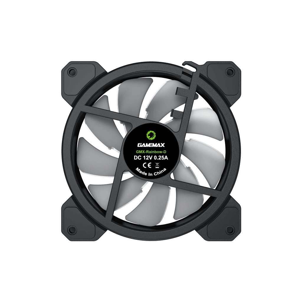 Кулер до корпусу Gamemax FN-12Rainbow-D - зображення 7