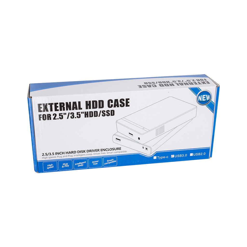 Кишеня зовнішня PowerPlant HDD 2.5/3.5" USB3.0 (HC380404) - зображення 3