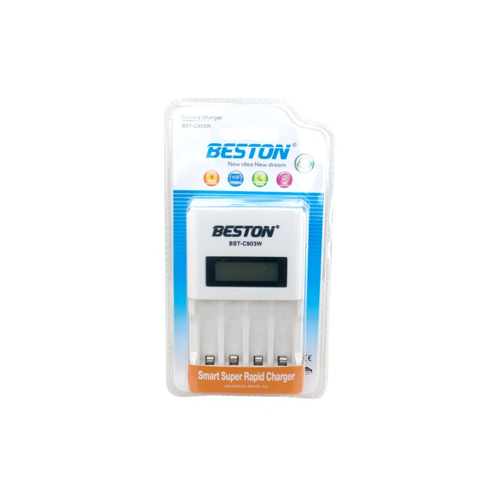 Зарядний пристрій для акумуляторів Beston BST-C903W 4slots for AA/AAA, Ni-MH/Ni-CD (AAB1850) - зображення 8