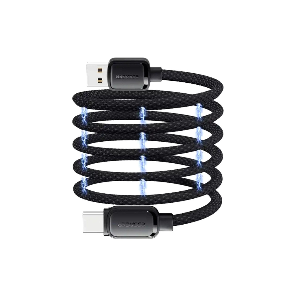 Дата кабель USB 2.0 AM to USB-C 1.0m 7A black Essager (EXCT-TD01-P) - изображение 6