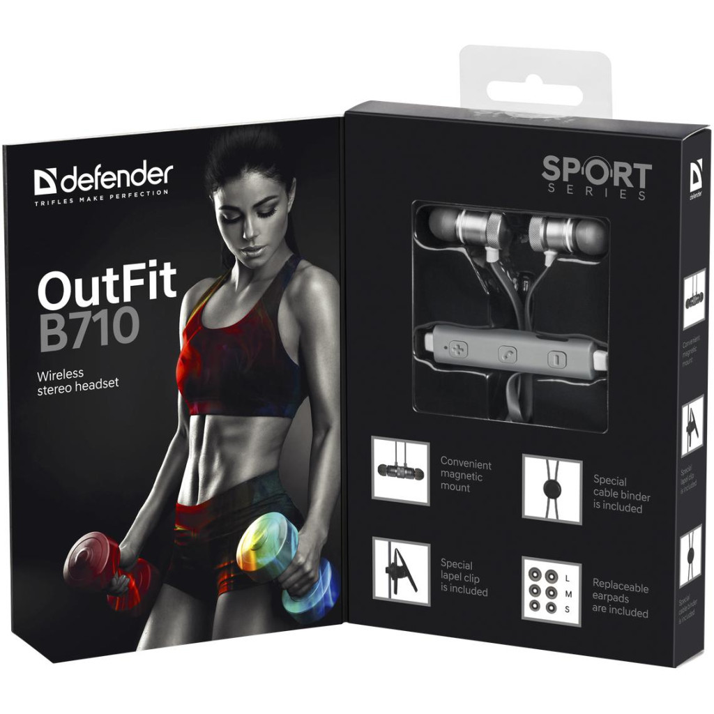 Навушники Defender OutFit B710 Black-White (63710) - зображення 9