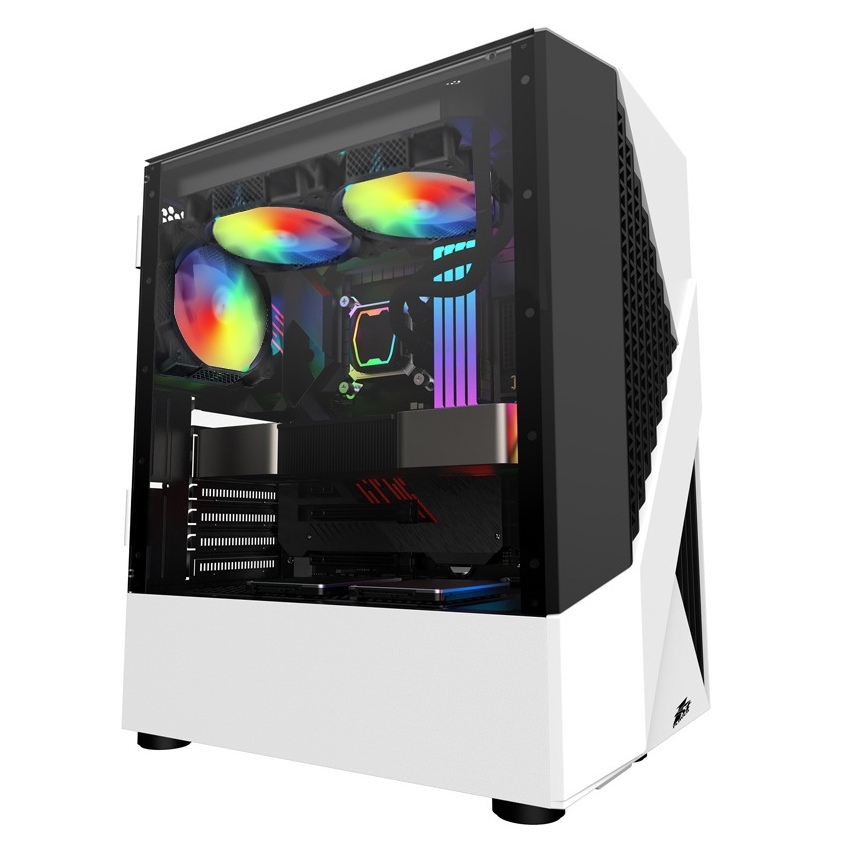 Корпус 1stPlayer F3-A-WH-4F1-PS-600FK-EU White 600W - зображення 3