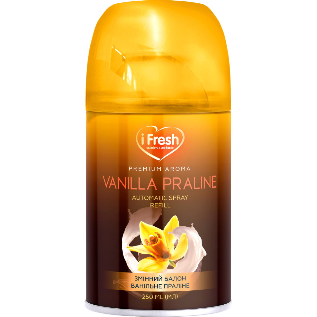 Освіжувач повітря iFresh Premium Aroma Vanilla Praline Змінний балон 250 мл (4820268100139) - изображение 1