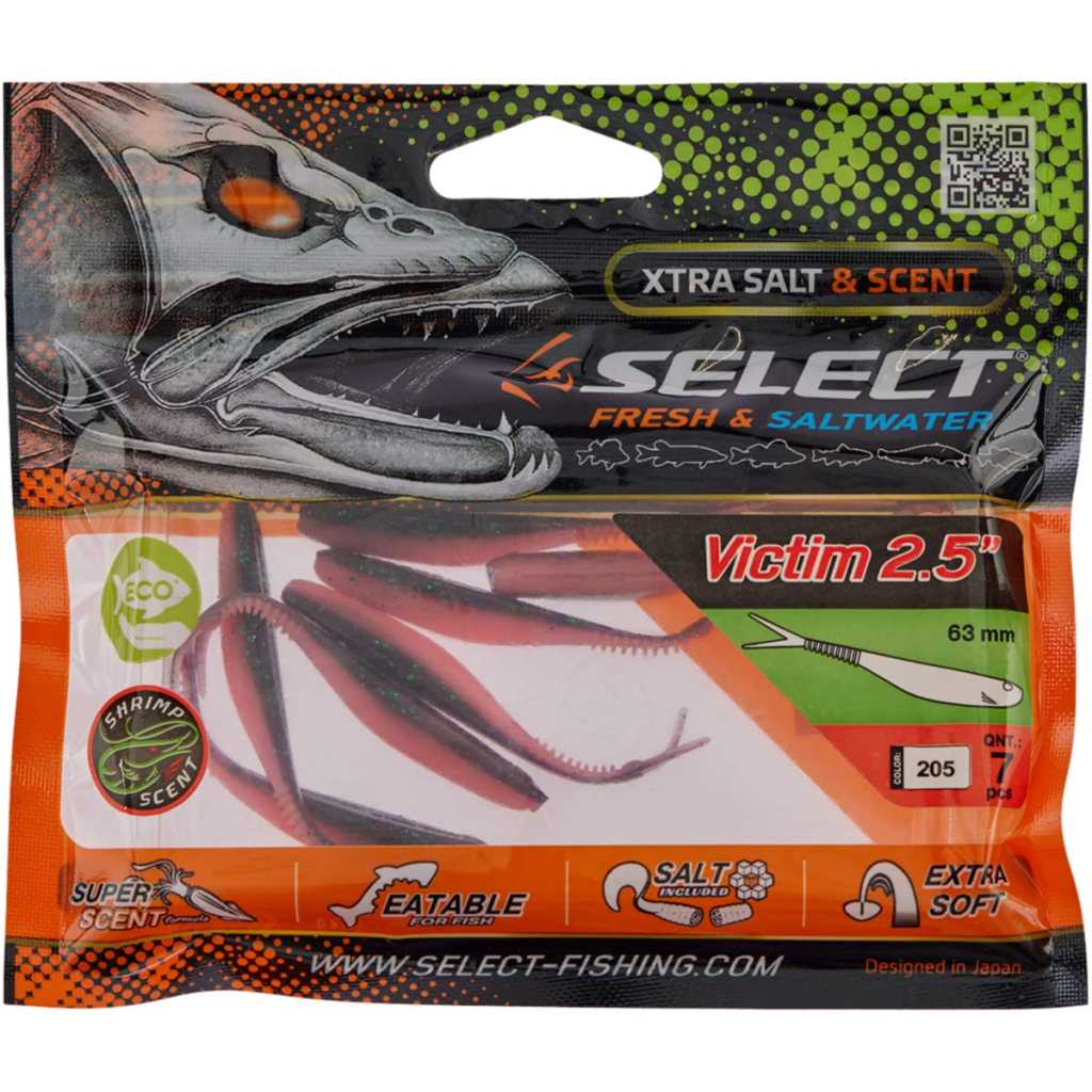 Силікон рибальський Select Victim V-Tail 2.5" 205 (7 шт/уп) (1870.74.26) - зображення 2