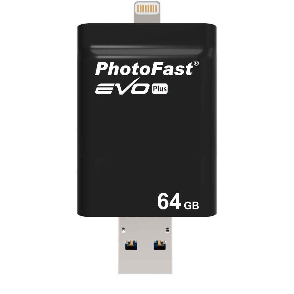 USB флеш накопичувач PhotoFast 64GB i-Flashdrive EVO Plus Black USB3.0-microUSB/Lightning (EVOPLUS64GBU3) - зображення 7